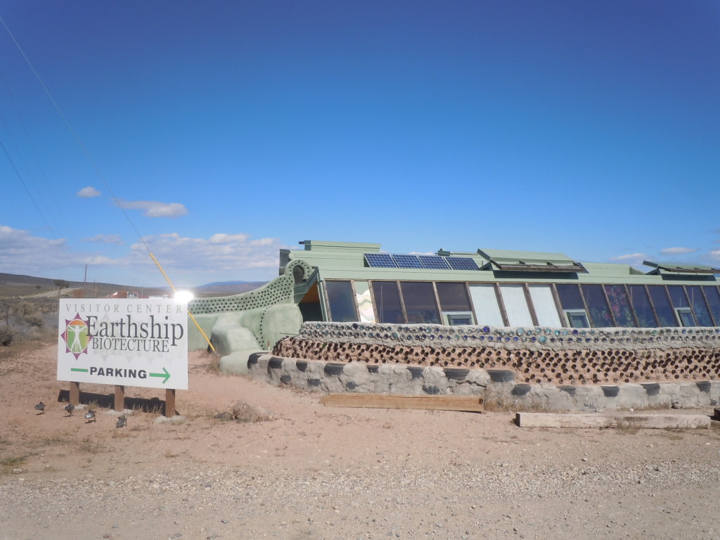 A solar building at the Earthship Community, outside Taos, New Mexico. Photo by Shel Horowitz