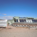 A solar building at the Earthship Community, outside Taos, New Mexico