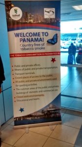 Welcome to Panama: Country Free of Tobacco Smoke (Sign in Panama City International Airport)