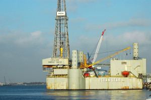 Offshore oil platform. Photo by Freddie Hinajosa