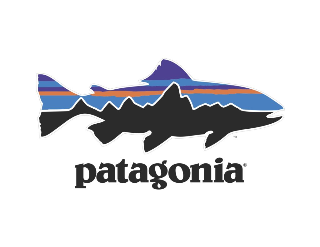 Patagonia's fish/mountain range-shaped logo