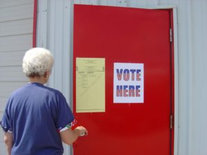 A citizen votes. Photo by Kristen Price.