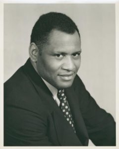 Singer, actor, activist and athlete Paul Robeson. Courtesy NY Public Library Digital Collections.