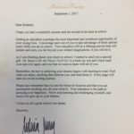 Melania Trump letter with book donations