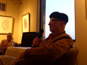 Jules Feiffer, 89, at Michelson Gallery, April 13, 2018